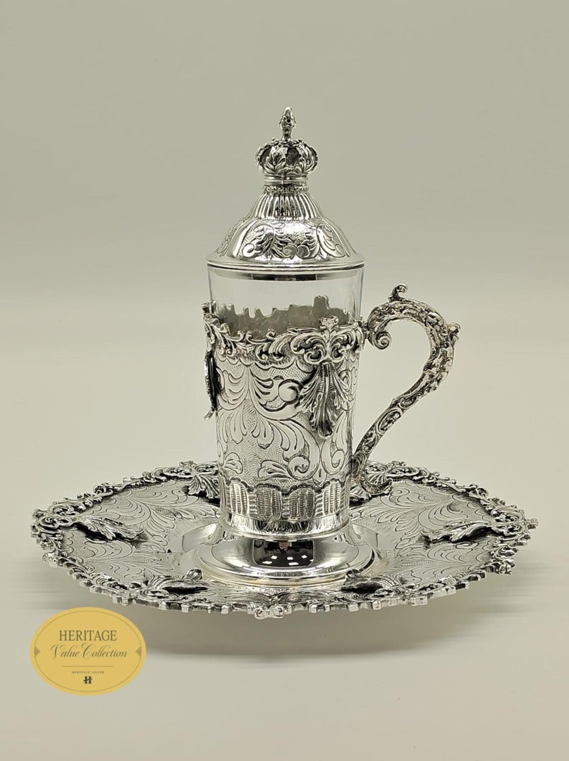 CHASED TEA SET