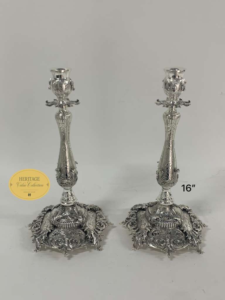 MEDIUM CASTED CANDLESTICKS