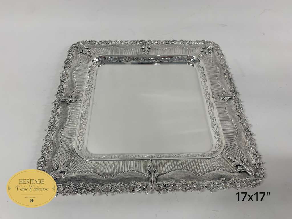 CHASED SQUARE TRAY