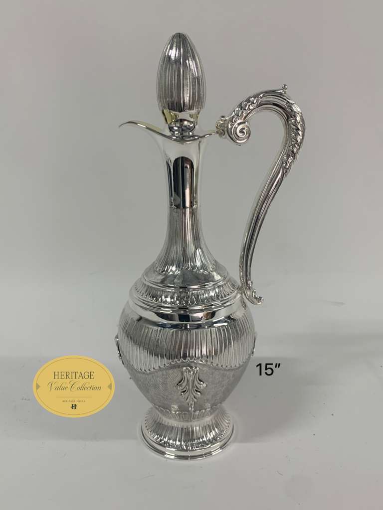 CHASED SMALL WINE PITCHER