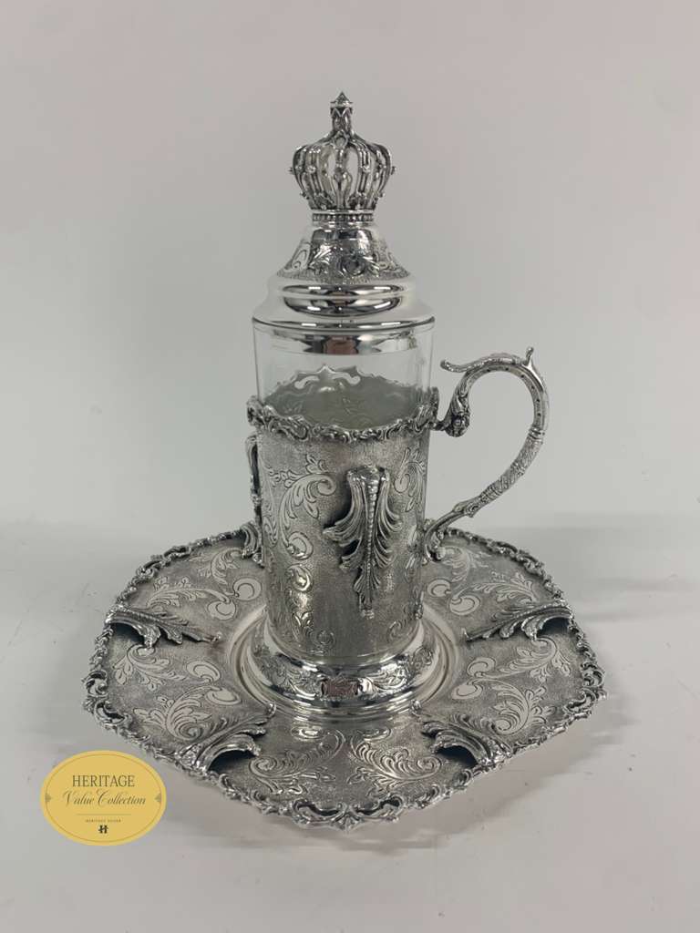 CHASED TEA SET
