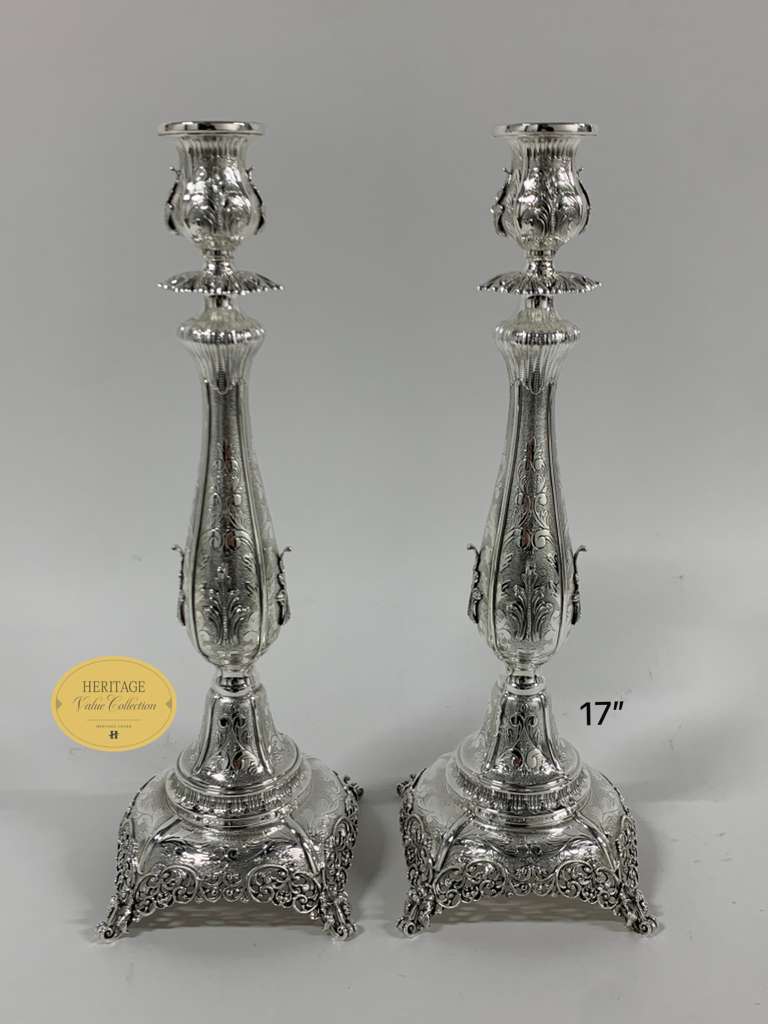 ANTIK LARGE CANDLESTICKS