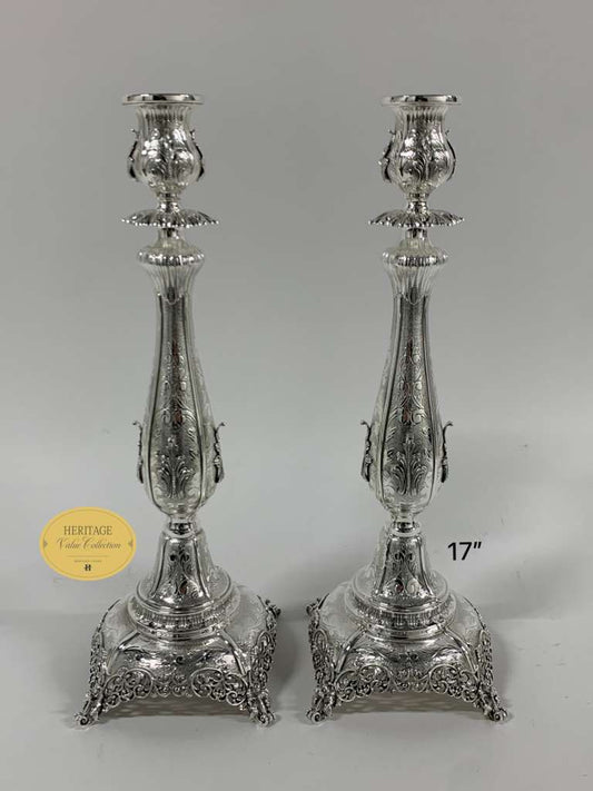 ANTIK LARGE CANDLESTICKS