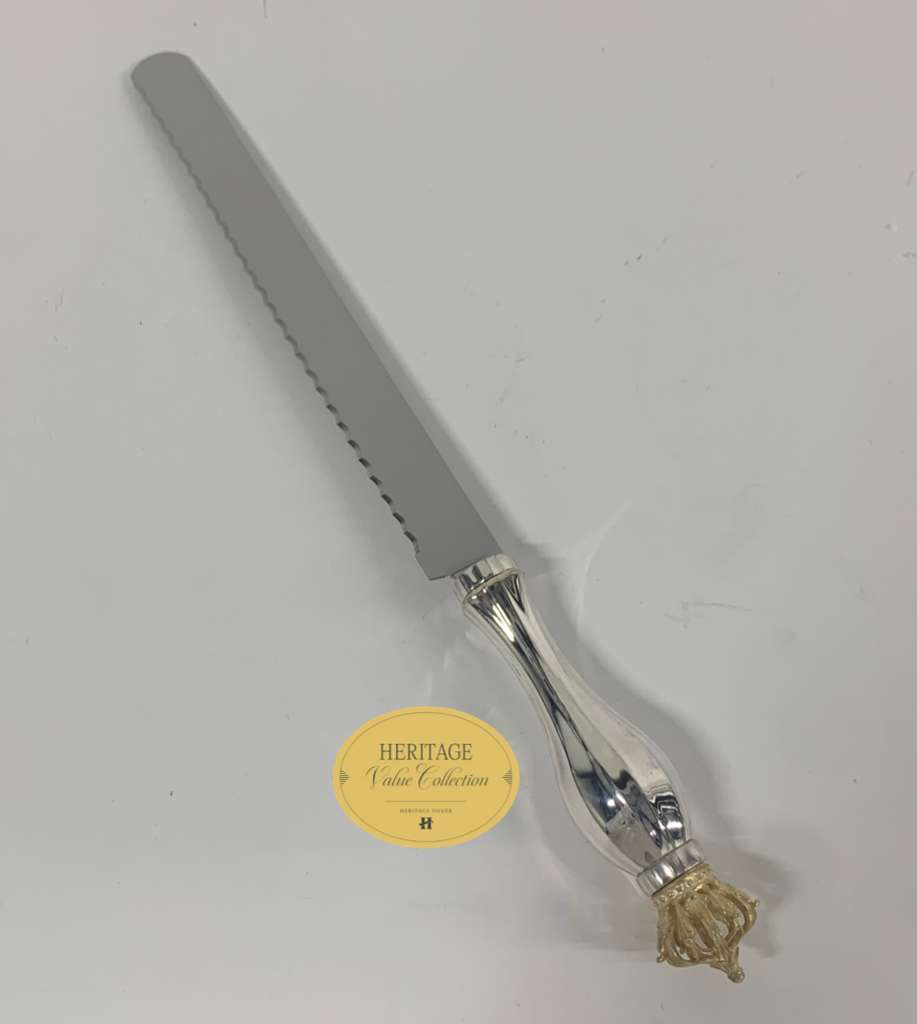 EDGE SERRATED KNIFE SILVER CROWN