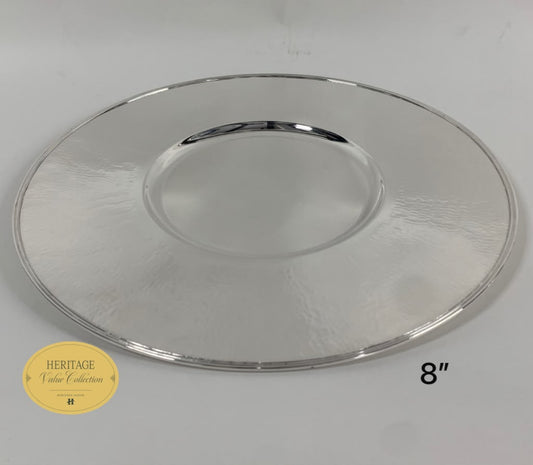 HAMMERED ROUND CANDELABRA TRAY