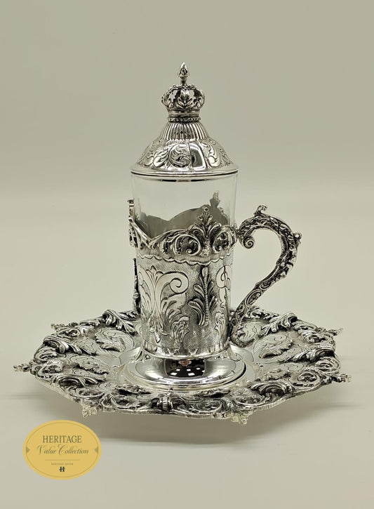 CHASED TEA SET