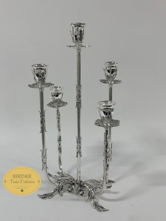 5 LIGHT DIFFERENT CANDELABRA LONG ARMS