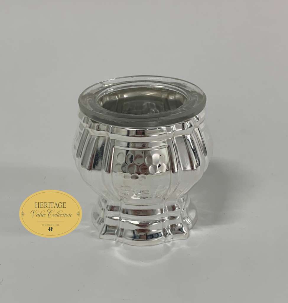 HAMMERED SINGLE SALT HOLDER
