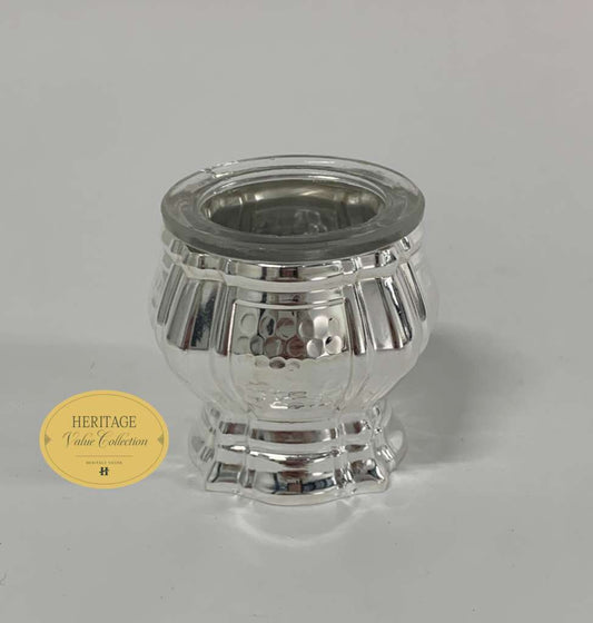 HAMMERED SINGLE SALT HOLDER