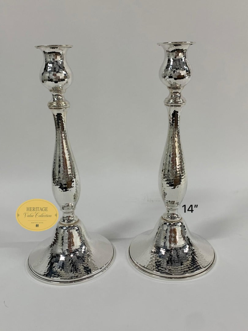 ITALY HAMMERED CANDELSTICKS