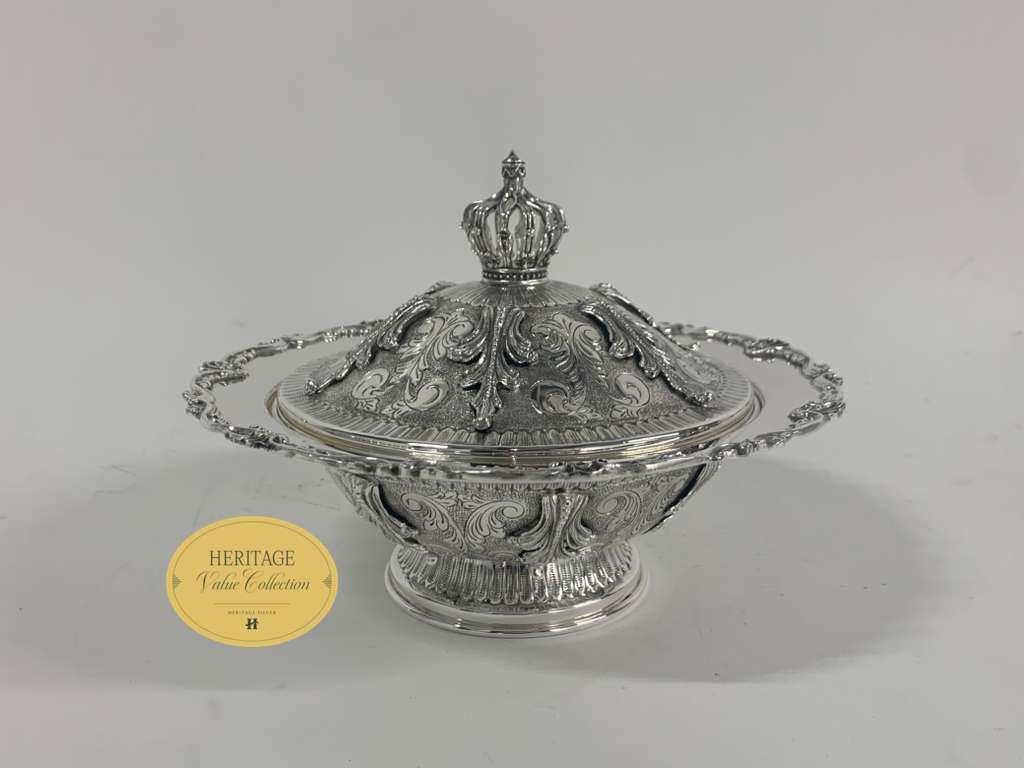 CHASED SMALL SOUP BOWL