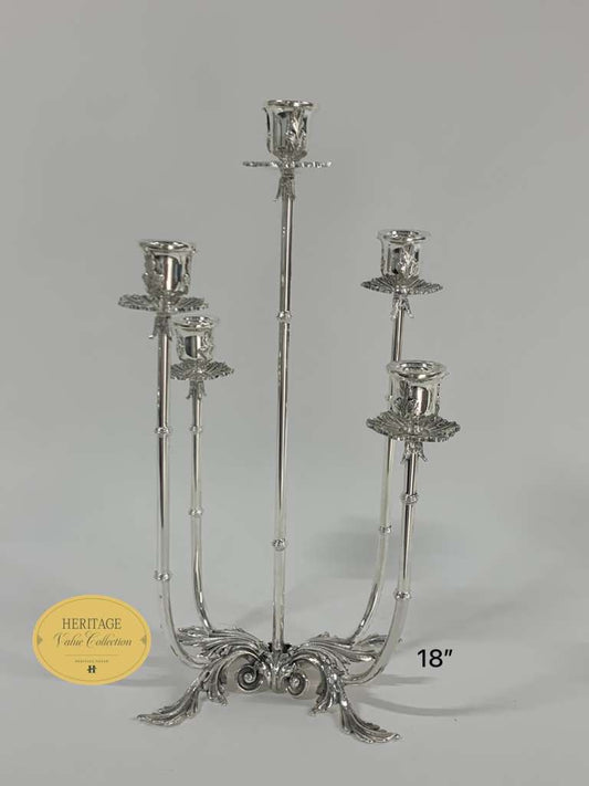5 LIGHT SHINY DIFFRENT CANDELABRA
