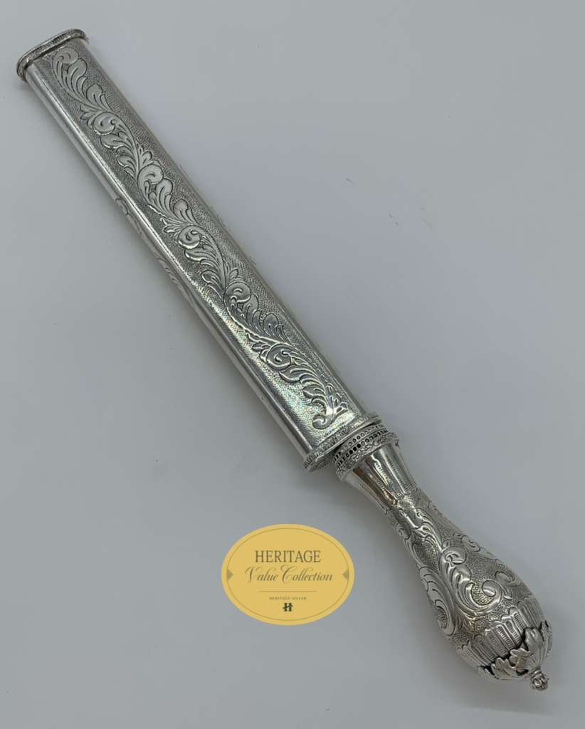CHASED KNIFE WITH HOLDER