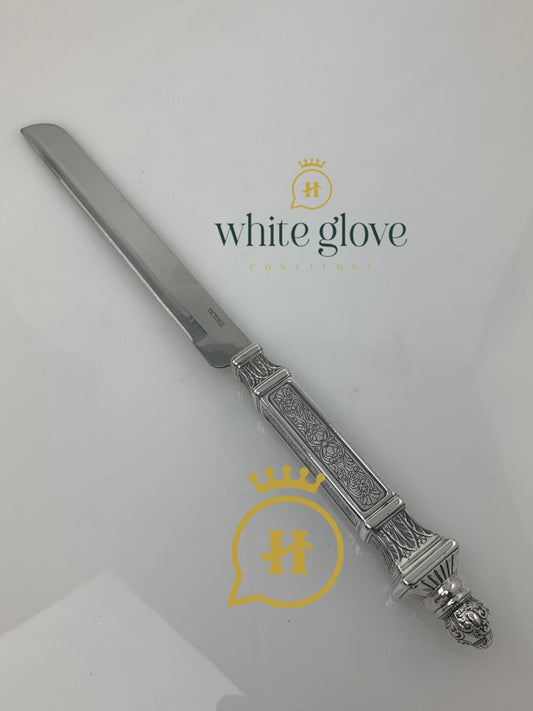SILVER STRAIGHT KNIFE