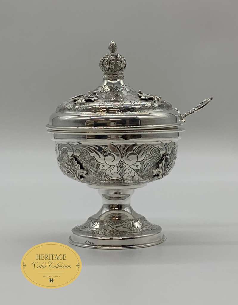 CHASED MEDIUM HONEY DISH