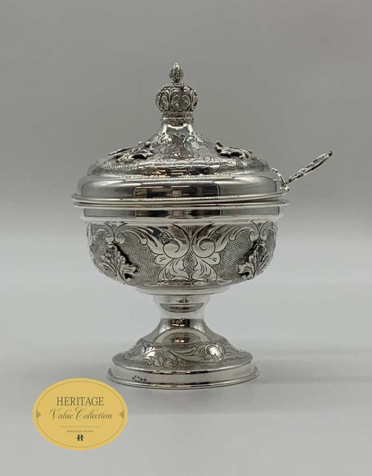 CHASED MEDIUM HONEY DISH