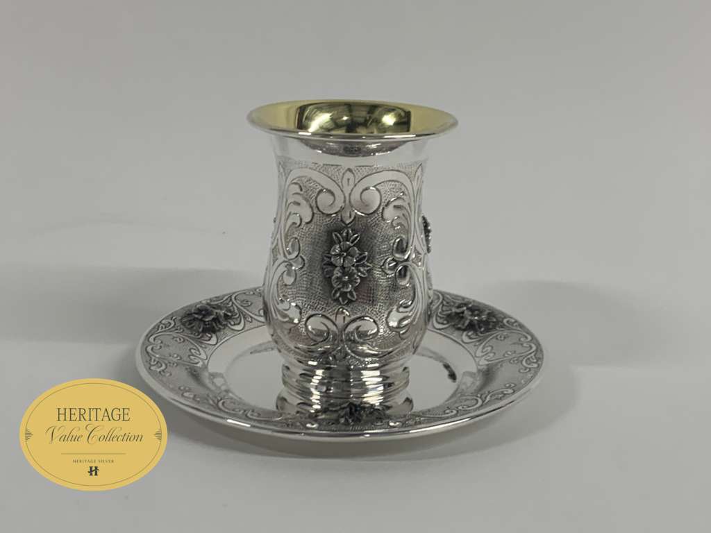 3 OZ CHASED BECHER SET