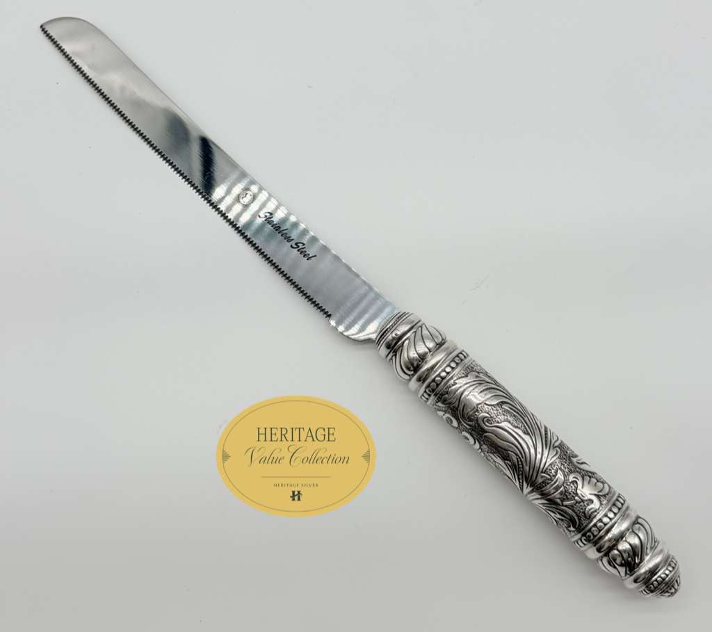 ROUND CHASED SERRATED KNIFE