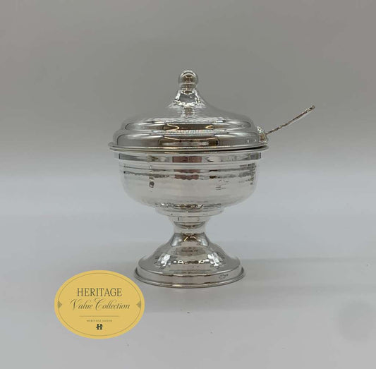 MEDIUM HAMMERED  HONEY DISH