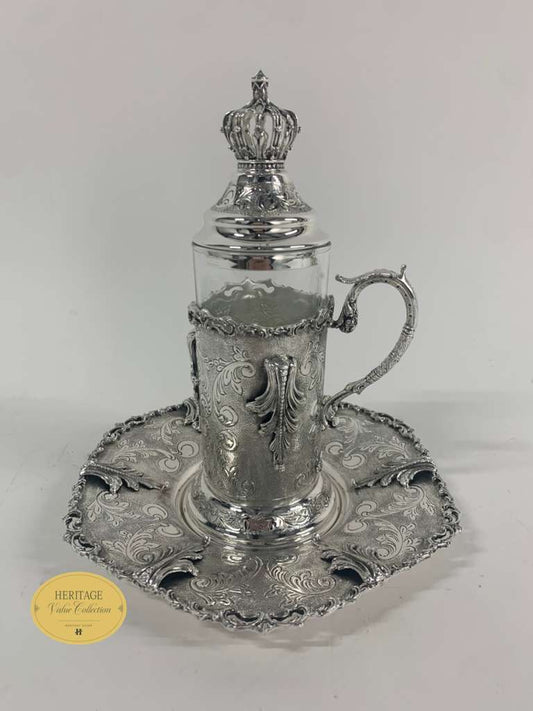CHASED TEA SET