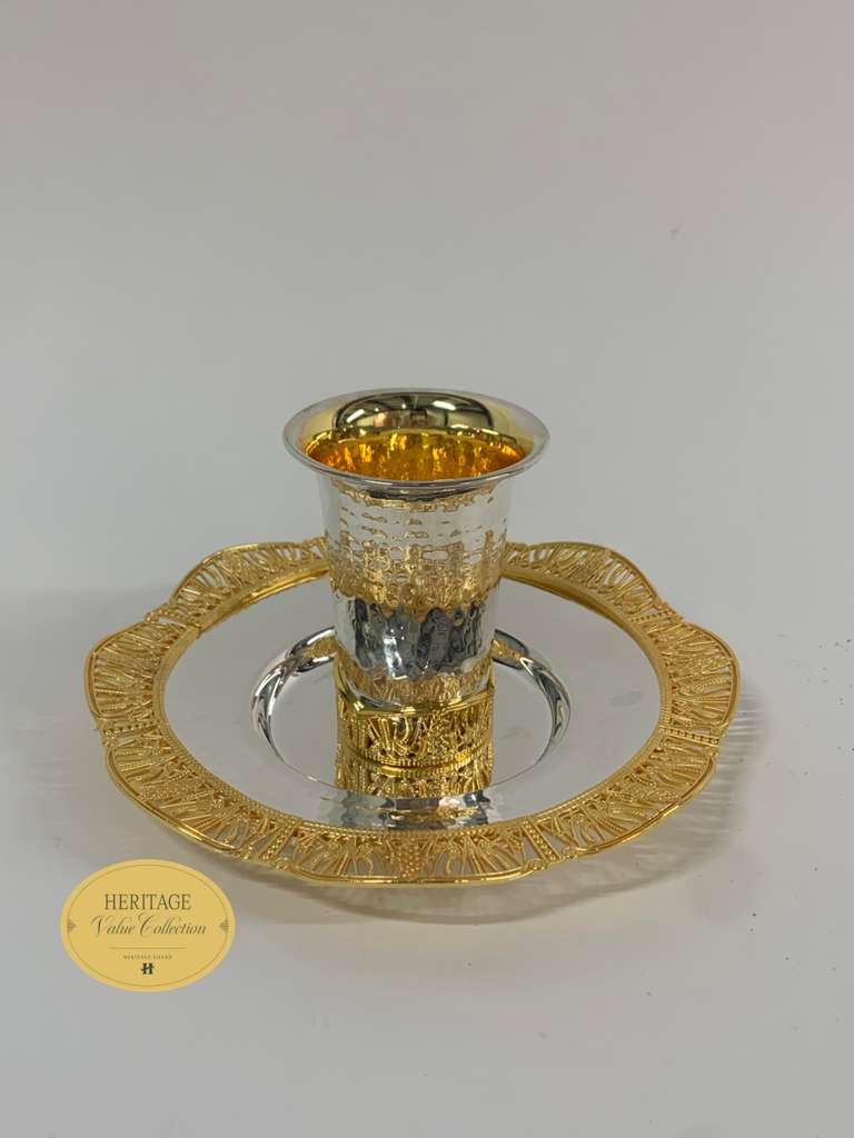 GOLD HAMMERED BECHER SET