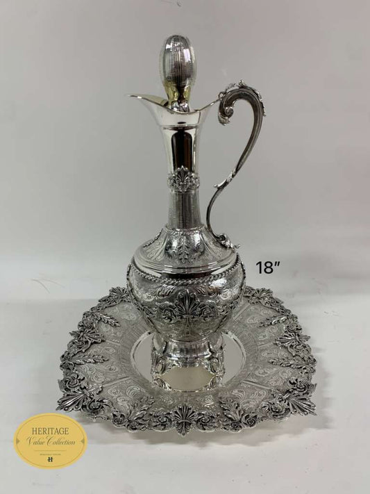 TORINO LARGE WINE PITCHER WITH TRAY