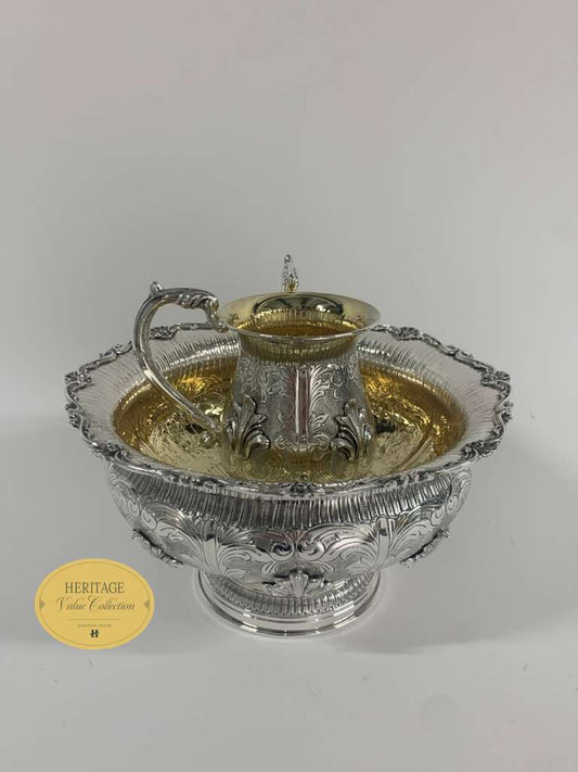 CHASED WASH BOWL SET