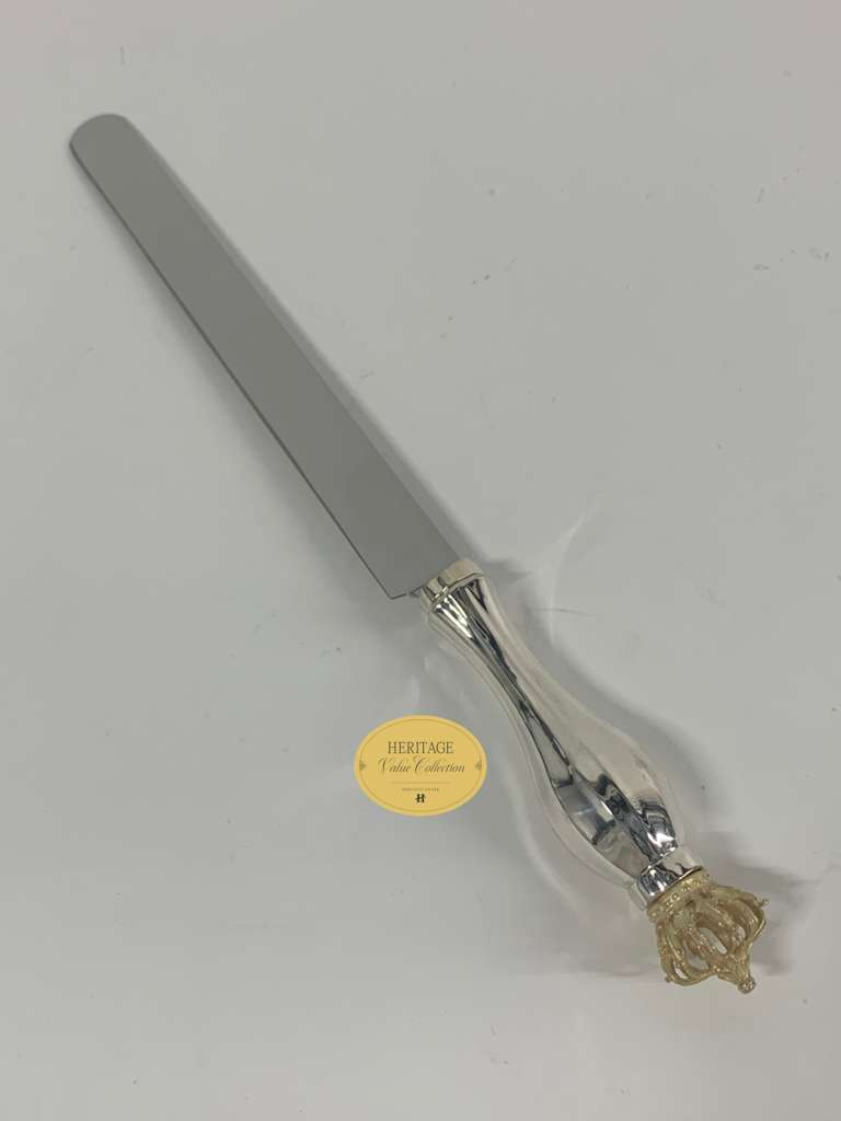 EDGE SMOOTH STRAIGHT KNIFE GOLD CROWN